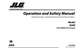 JLG Vertical Mast Lifts OWNERS PARTS SERVICE Manuals Maintenance Schematics IPLs