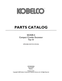 Kobelco SK30SR-5, SK35SR-5 Excavator Service Manual, Parts & Operator's Manual