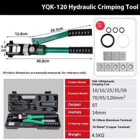 Electrician's Manual Hydraulic Crimping Pliers for Copper and Aluminium Ferrules Electrician's Manual Hydraulic Crimping Pliers for Copper and Aluminium Ferrules