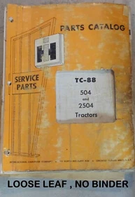 IH INTERNATIONAL HARVESTER PARTS & SERVICE MANUALS, CASE, NH, FORD