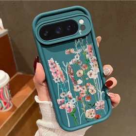 For Google Pixel 10 9 Pro XL 8 7 Pro 9A 8A 7A Flower Soft Silicone Case Cover