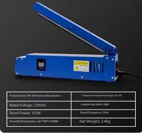 Automatic Counting Manual Sealer for Commercial and Small-Scale Home Use