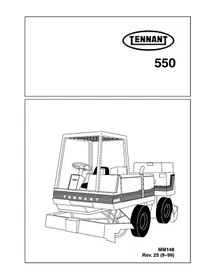 Tennant Ride-On Street Sweepers Scrubbers MANUALS OWNERS PARTS Maintenance