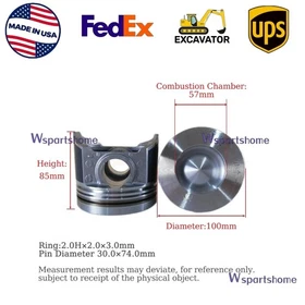 Overhaul Rebuild Kit For Kubota V3800 Engine M105S M5-091 M5-111 M96S M108S