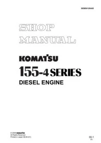 Komatsu S4D155-4,S6D155-4,S6D155G-4,SA6D155-4,155-4 Diesel Engine Service Manual