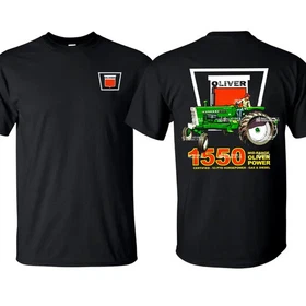 Classic Oliver Tractor 1550 T-Shirt Farm Wear Unisex Short Sleeve USA Made 100%