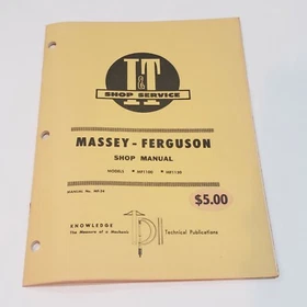 I&T Massey Ferguson Shop Service Shop Manuals -Use Dropdown
