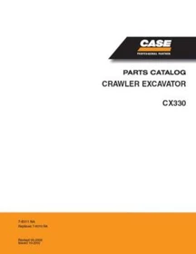 Case CX330 Crawler Excavator Parts Catalog Manual Exploded View Diagrams Book