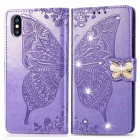 Diamond Butterfly Wallet Phone Case For Infinix Hot 50 Note 40 30 Tecno Spark 30