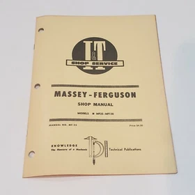 I&T Massey Ferguson Shop Service Shop Manuals -Use Dropdown