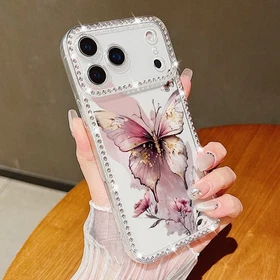For iPhone 17 Pro Max Air 16 15 14 13 12 11 Diamond Bumper Soft Slim Case Cover