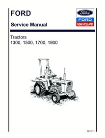 Ford 1300, 1500, 1700, 1900 Tractor Service Manual Repair Shop Book