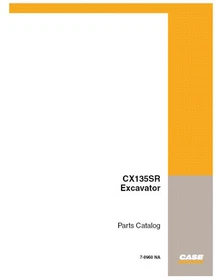 Case CX135SR Excavator Parts Catalog Manual Exploded View Diagrams Book