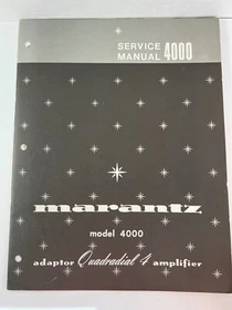 MARANTZ SERVICE MANUALS/USER GUIDES/INSTRUCTION HANDBOOK  - ORIGINAL