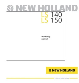 New Holland LS 140, LS 150 Skid Steer Loader Service Manual Repair Shop Book
