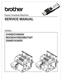 Brother 1034DX, 2104D, 2104DV, 2504D  Service Manual USB