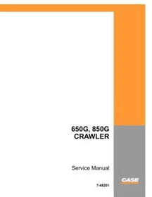 Case 650G, 850G Crawler Dozer Bulldozer Service Manual Repair Shop Book
