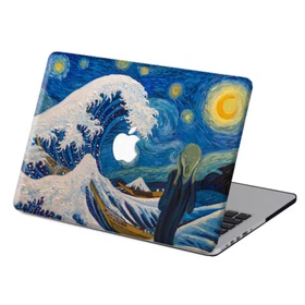 For New Macbook Pro Air M1 M2 Rubberized Hard Case Key Cover Funny Art Painting