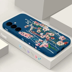 For Samsung Galaxy S25 S26 S24 Plus A17 A57 Boho Style Flower Phone Case Cover
