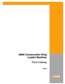 Case 680K Construction King Loader Backhoe Parts Catalog Manual Diagram Book