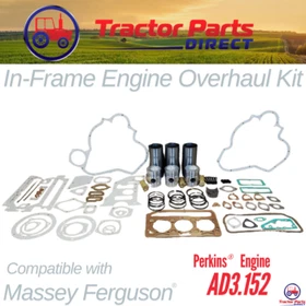 INFRAME ENGINE OVERHAUL KIT comp w Massey Ferguson&reg; - Perkins&reg; AD3.152 135 235
