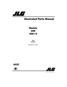 JLG Boom Lifts MANUALS OWNERS SERVICE PARTS Lists Workshop Schematics IPL Safety
