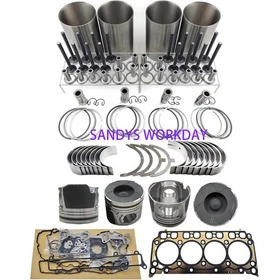 D24 Overhaul Rebuild Kit + Crankshaft + Oil Pump For Doosan Daewoo D24NAP Engine