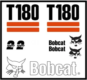 DECAL KIT for Bobcat skidsteer T180 track loader decals Stickers pre 03