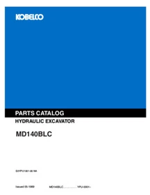 Kobelco MD140BLC Excavator Service Manual, Parts Catalog & Operator's Manual