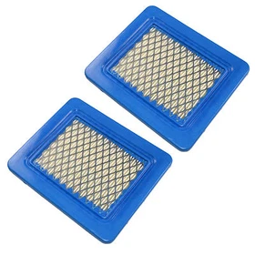 2x Flat Air Filters Cartridge for Briggs&Stratton Lawn Mower Engine 11-25 Series