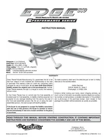 Great Planes Instruction Build Owner's Manuals VARIOUS MODELS ARF RTF Kits +MORE