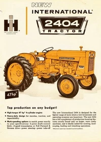 * INTERNATIONAL 2404 * Vintage Tractor Ad Decor, Multiple sized Poster / Prints