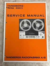 TANDBERG SERVICE MANUALS/OPERATING INSTRUCTIONS  - ORIGINAL