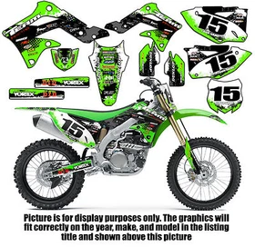 1998-2000 KAWASAKI KX 80 100 KX80 KX100 GRAPHICS KIT DECALS DECO STICKERS 1999