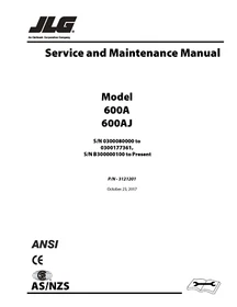 JLG Boom Lifts MANUALS OWNERS SERVICE PARTS Lists Schematics Maintenance Safety