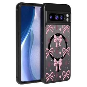 For Google Pixel 10 Pro XL 9 Pro XL 7A 8 Bow Pattern Acrylic Magnetic Case Cover