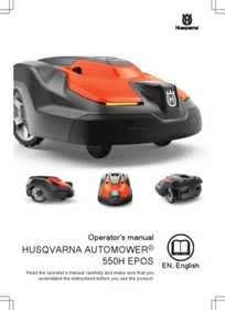 HUSQVARNA Robotic Lawn Mower Instruction Owner MANUALS Part List VARIOUS MODELS