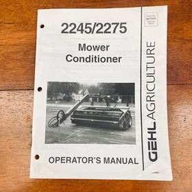 Gehl Disc Mower Conditioner Operator&rsquo;s Manual - See Variations - @B7