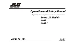 JLG Boom Lifts MANUALS OWNERS SERVICE PARTS Lists Schematics Maintenance Safety