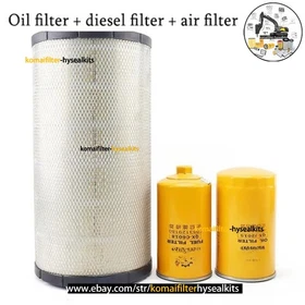For Sany SY365H excavator oil filter diesel filter air filter oil water paper