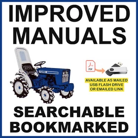 Ford 1500 1510 1700 1710 1900 1910 2110 Tractor Repair Service Manual USB or DL