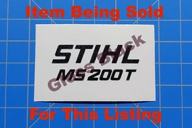 Vinyl Decal Lettering for Stihl Chainsaw MS 200T Recoil Badge  **DECAL ONLY**