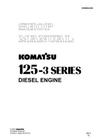 Komatsu SAA6D125E-3, SA6D125E-3, 125-3 Series Diesel Engine Service Manual