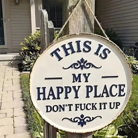 2D Flat Rustic Tin Metal Sign - Welcome Wooden Plaque Wall D&eacute;cor Farmhouse