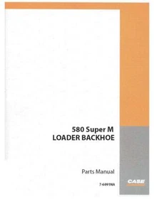 Case 580 Super M Loader Backhoe Parts Catalog Manual Exploded View Diagrams Book
