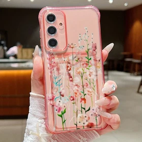 Card Pocket TPU Clear Case For Samsung S25 S26 Ultra S24 A56 A17 A55 A16 Cover