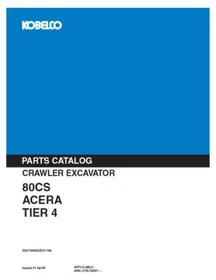Kobelco 80CS-2 Acera Tier 4 Excavator Service Manual and Operator's Manual