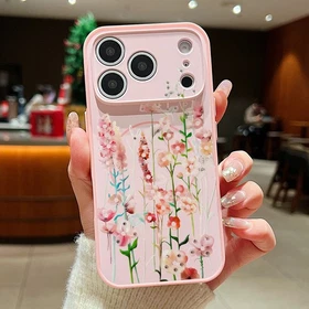 Sunflower Magnetic Phone Case For iPhone 16 17 Pro Max 15 Pro 14 13 Flower Cover