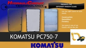 Defender Window Guard Komatsu PC750-7