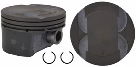 Enginetech P5086(6) | Dome Top Piston Set for 07-12 Ford 3.5L/213 DOHC V6